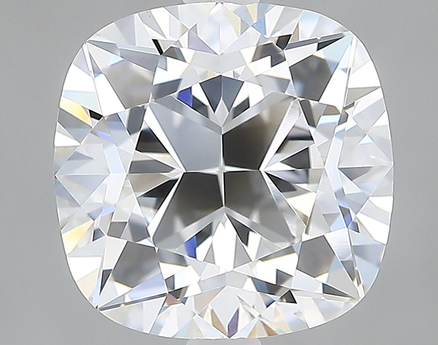 Lab-Grown 3.06 Carat Square Cushion Cut Diamond color D Clarity VVS2, precious stones, engagement diamonds