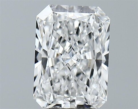 Lab-Grown 2.04 Carat Radiant Cut Diamond color D Clarity VVS2 With GIA Certificate, precious stones, engagement diamonds