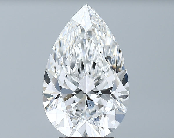 Lab-Grown 3.24 Carat Pear Shape Diamond color E Clarity SI1 With GIA Certificate, precious stones, engagement diamonds