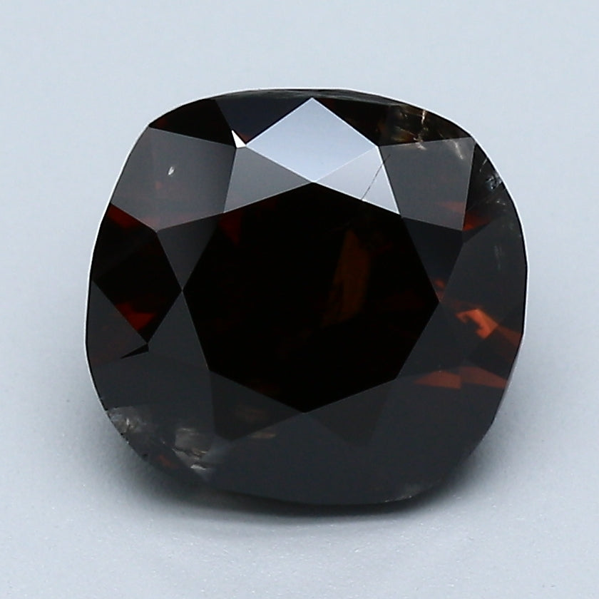 3.03 Carat Cushion Brilliant Natural Mined Diamond Fancy Dark Brown Orange Color N Clarity With GIA Certificate, natural diamonds, precious stones, engagement diamonds