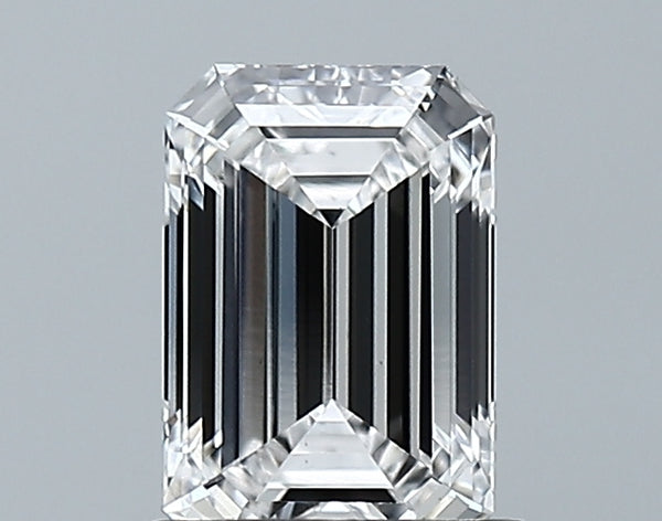 Lab-Grown 1.05 Carat Emerald Cut Diamond color E Clarity VS2 With GIA Certificate, precious stones, engagement diamonds