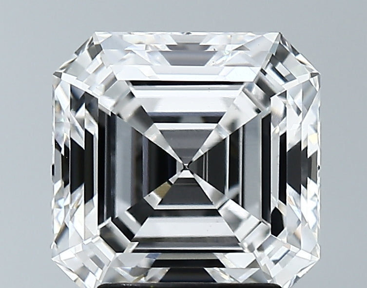 Lab-Grown 3.06 Carat Asscher Cut Diamond color E Clarity VS1 With GIA Certificate, precious stones, engagement diamonds