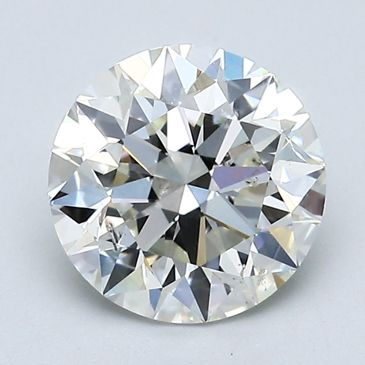 GIA Certified 2.02 Carat Round Brilliant Diamond Loose J-SI2 Natural, natural diamonds, precious stones, engagement diamonds