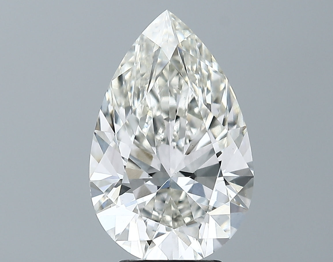 Lab-Grown 3.65 Carat Pear Shape Diamond color I Clarity VS1 With GIA Certificate, precious stones, engagement diamonds