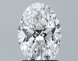 Lab-Grown 1.70 Carat Oval Shape Diamond color D Clarity VVS1 With GIA Certificate, precious stones, engagement diamonds