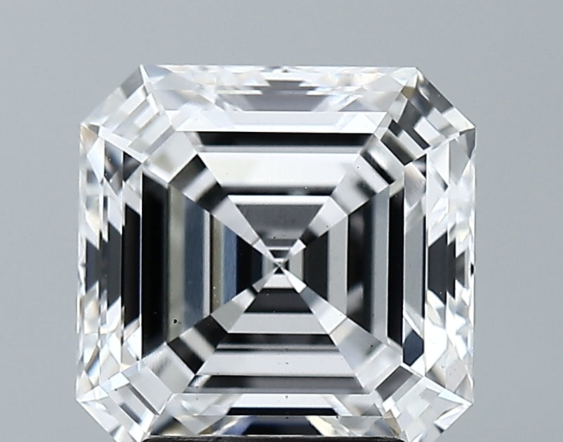Lab-Grown 3.24 Carat Asscher Cut Diamond color E Clarity VS2 With GIA Certificate, precious stones, engagement diamonds