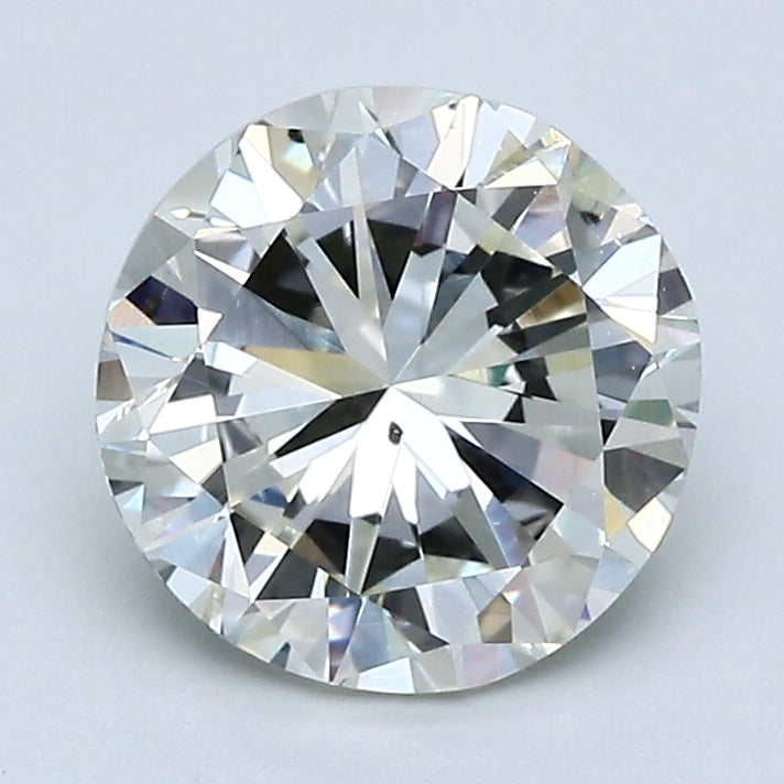 2.13 Ct Round Brilliant Diamond Natural K-SI2 with GIA Certificate, natural diamonds, precious stones, engagement diamonds