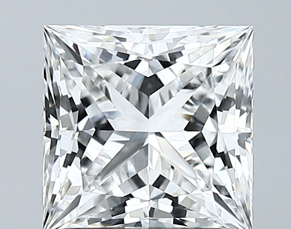 Lab-Grown 1.82 Carat Princess Cut Diamond color F Clarity VVS2 With GIA Certificate, precious stones, engagement diamonds