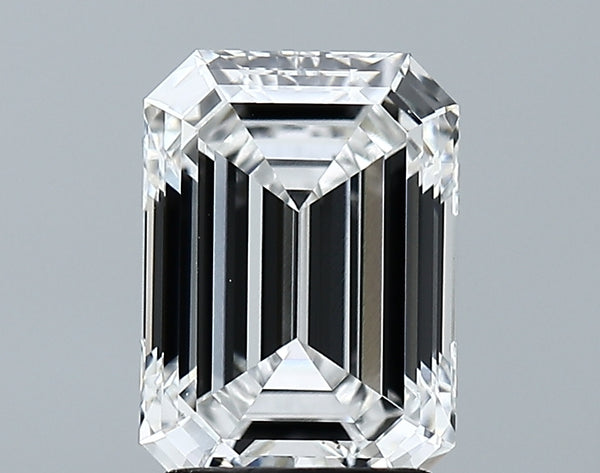 Lab-Grown 2.56 Carat Emerald Cut Diamond color E Clarity VVS2 With GIA Certificate, precious stones, engagement diamonds