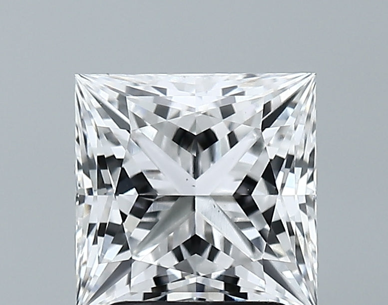 Lab-Grown 2.28 Carat Princess Cut Diamond color E Clarity VS1 With GIA Certificate, precious stones, engagement diamonds