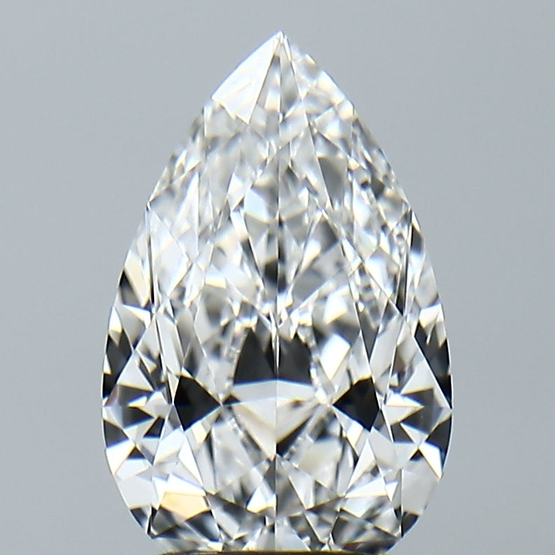Lab-Grown 2.17 Carat Pear Shape Diamond color E Clarity VVS2, precious stones, engagement diamonds