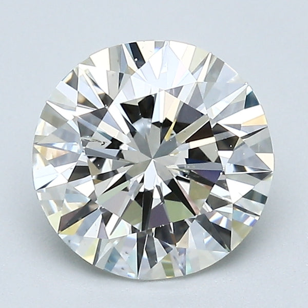 2.07 Carat Round Brilliant Diamond color J Clarity SI1, natural diamonds, precious stones, engagement diamonds