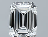 Lab-Grown 1.38 Carat Emerald Cut Diamond color D Clarity VVS1 With GIA Certificate, precious stones, engagement diamonds