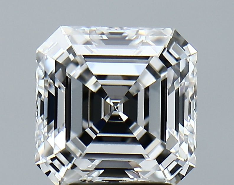 Lab-Grown 3.02 Carat Asscher Cut Diamond color E Clarity VVS2 With GIA Certificate, precious stones, engagement diamonds