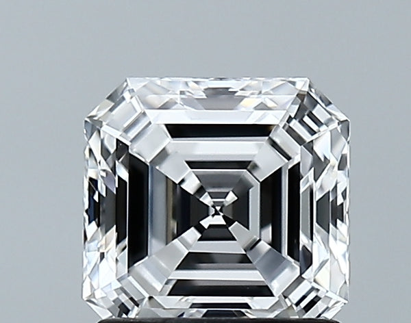 Lab-Grown 1.36 Carat Asscher Cut Diamond color D Clarity VVS1 With GIA Certificate, precious stones, engagement diamonds