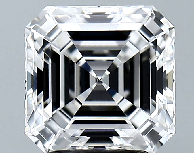 Lab-Grown 2.60 Carat Asscher Cut Diamond color D Clarity VS1 With GIA Certificate, precious stones, engagement diamonds