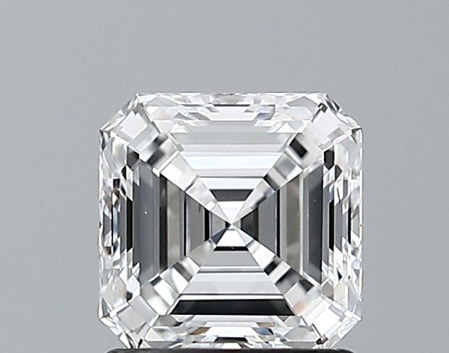 Lab-Grown 1.00 Carat Asscher Cut Diamond color D Clarity VS2 With GIA Certificate, precious stones, engagement diamonds