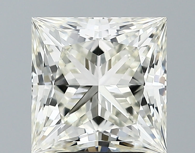 Lab-Grown 3.07 Carat Princess Cut Diamond color J Clarity VVS2, precious stones, engagement diamonds