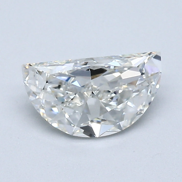 GIA Certified Natural 0.7 Ct Half Moon Shape Diamond Loose I-VS1, natural diamonds, precious stones, engagement diamonds