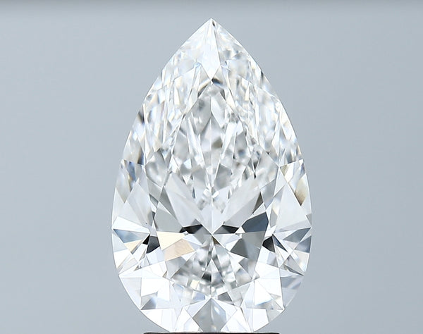 Lab-Grown 3.59 Carat Pear Shape Diamond color E Clarity VS1 With GIA Certificate, precious stones, engagement diamonds