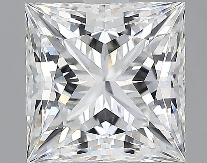 Lab-Grown 2.10 Carat Princess Cut Diamond color E Clarity VVS2, precious stones, engagement diamonds