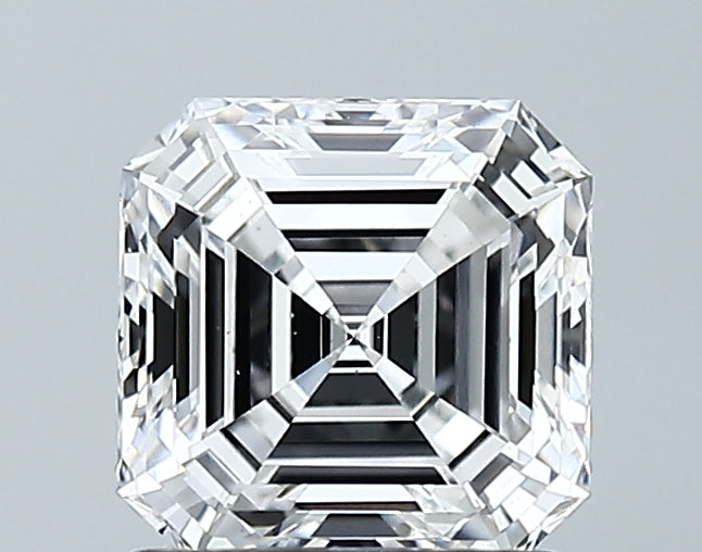 Lab-Grown 1.39 Carat Asscher Cut Diamond color E Clarity VS2 With GIA Certificate, precious stones, engagement diamonds