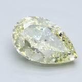 3.01 Carat Pear Shape Diamond color Fancy Light  Yellow Clarity SI2, natural diamonds, precious stones, engagement diamonds