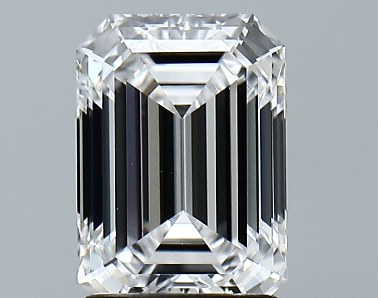 Lab-Grown 2.07 Carat Emerald Cut Diamond color D Clarity VVS2 With GIA Certificate, precious stones, engagement diamonds