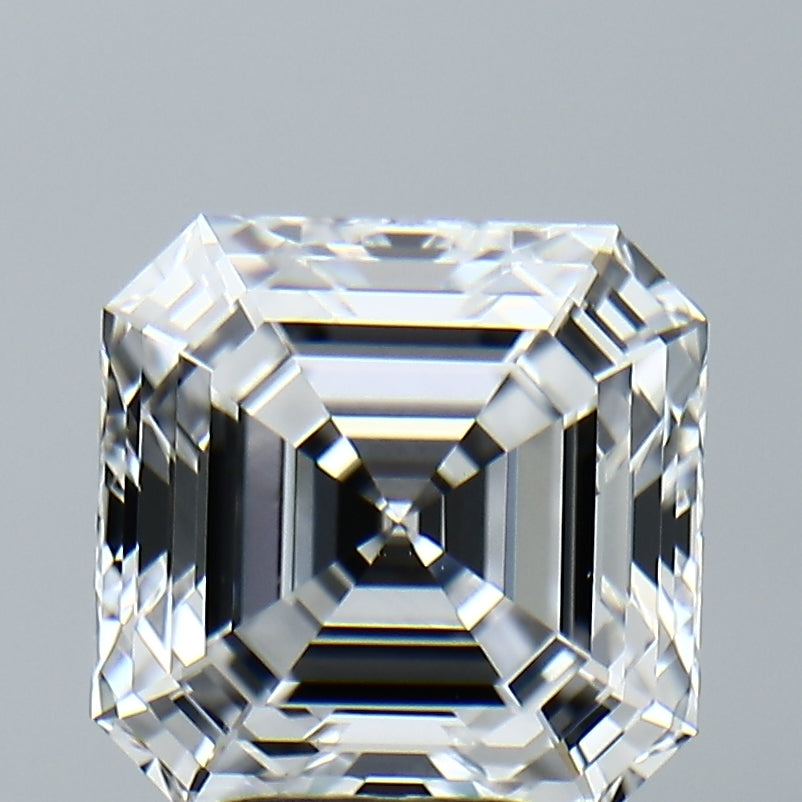 Lab-Grown 4.22 Carat Asscher Cut Diamond color E Clarity VVS2, precious stones, engagement diamonds