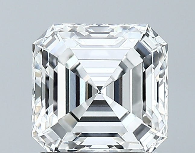 Lab-Grown 1.51 Carat Asscher Cut Diamond color F Clarity VS1 With GIA Certificate, precious stones, engagement diamonds