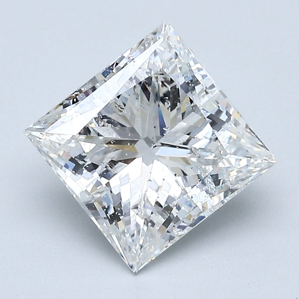2.51 Carat Princess Cut Natural Mined Diamond G Color I2 Clarity With GIA Certificate, natural diamonds, precious stones, engagement diamonds