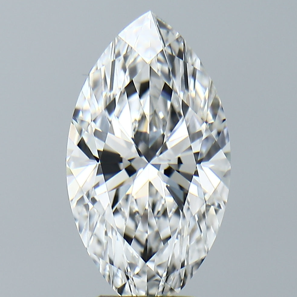 Lab-Grown 3.62 Carat Marquis Shape Diamond color E Clarity VVS2, precious stones, engagement diamonds