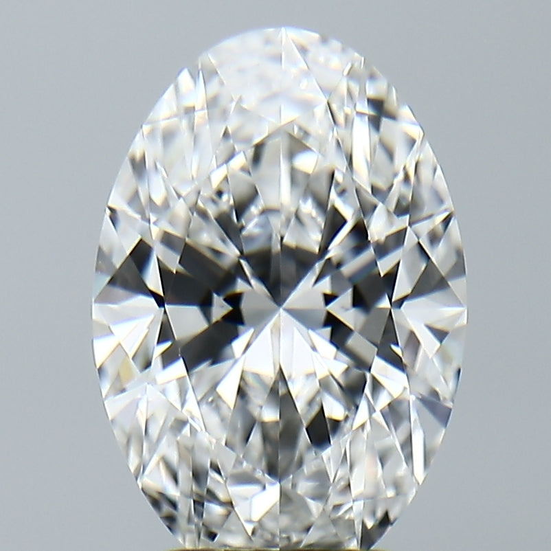 Lab-Grown 3.10 Carat Oval Shape Diamond color E Clarity VVS2, precious stones, engagement diamonds