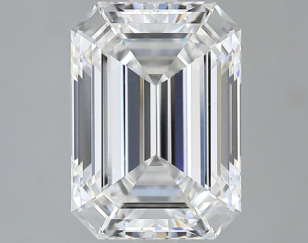 Lab-Grown 3.17 Carat Emerald Cut Diamond color E Clarity VVS2, precious stones, engagement diamonds
