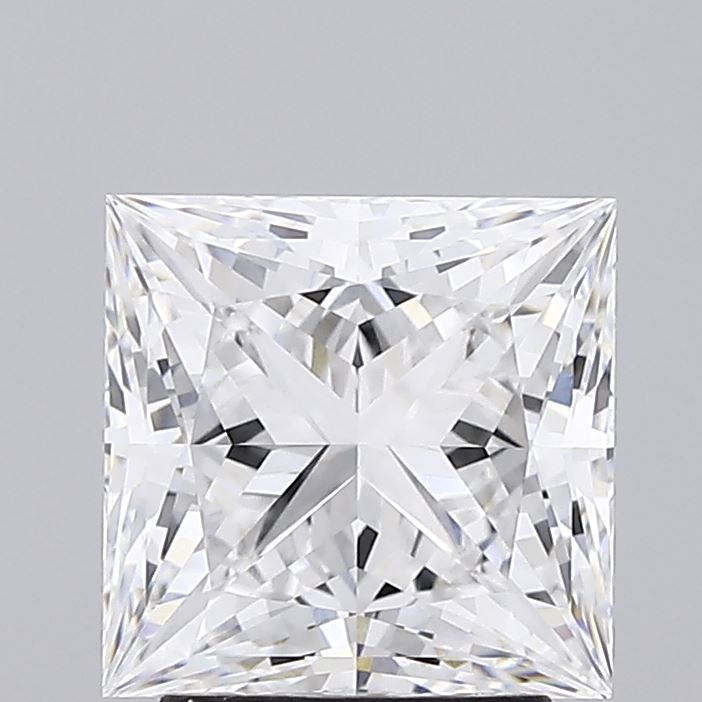 Lab-Grown 2.65 Carat Princess Cut Diamond color E Clarity VVS2 With GIA Certificate, precious stones, engagement diamonds