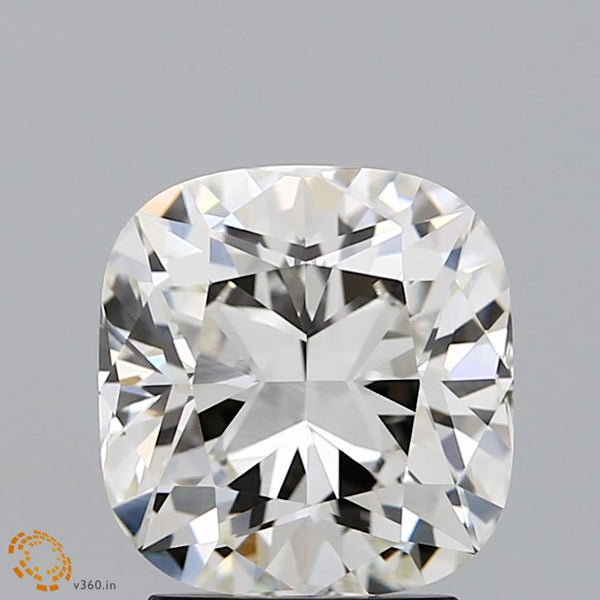 Lab-Grown 2.60 Carat Cushion Brilliant Diamond color I Clarity VS1, precious stones, engagement diamonds