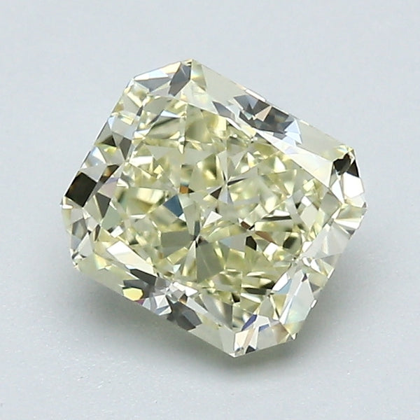 1.27 Carat Radiant Cut Natural Mined Diamond Fancy Light  Yellow Color IF Clarity With GIA Certificate, natural diamonds, precious stones, engagement diamonds