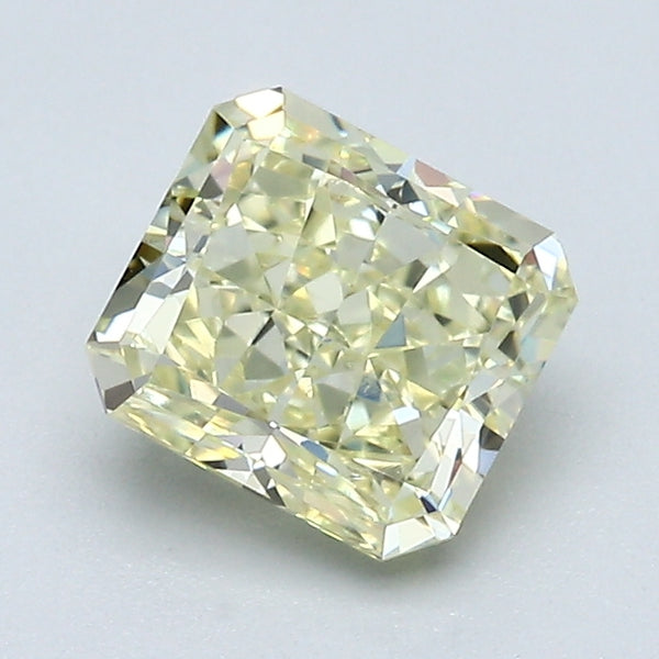 1.31 Carat Radiant Cut Natural Mined Diamond Fancy Light  Yellow Color SI2 Clarity With GIA Certificate, natural diamonds, precious stones, engagement diamonds