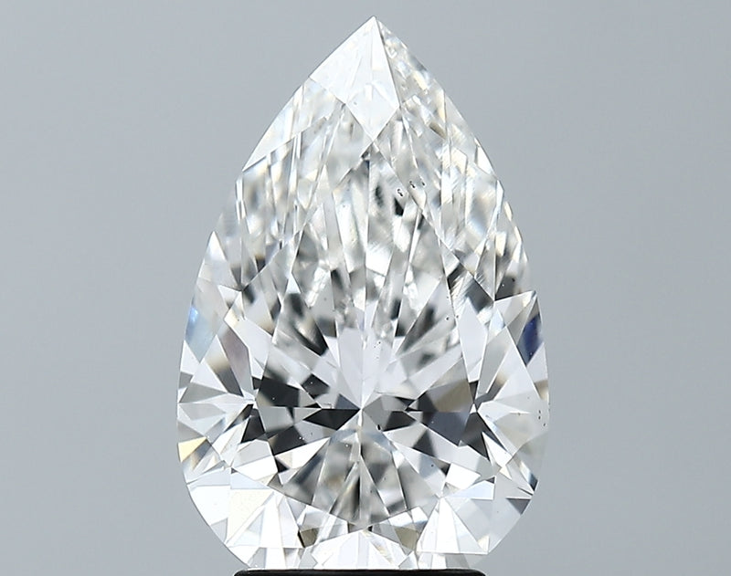 Lab-Grown 3.47 Carat Pear Shape Diamond color G Clarity VS2 With GIA Certificate, precious stones, engagement diamonds