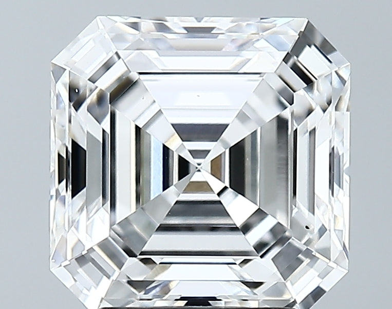 Lab-Grown 3.10 Carat Asscher Cut Diamond color E Clarity VVS1 With GIA Certificate, precious stones, engagement diamonds