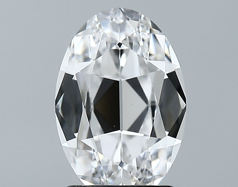 Lab-Grown 2.08 Carat Antique Oval Shape Diamond color D Clarity VS2 With GIA Certificate, precious stones, engagement diamonds