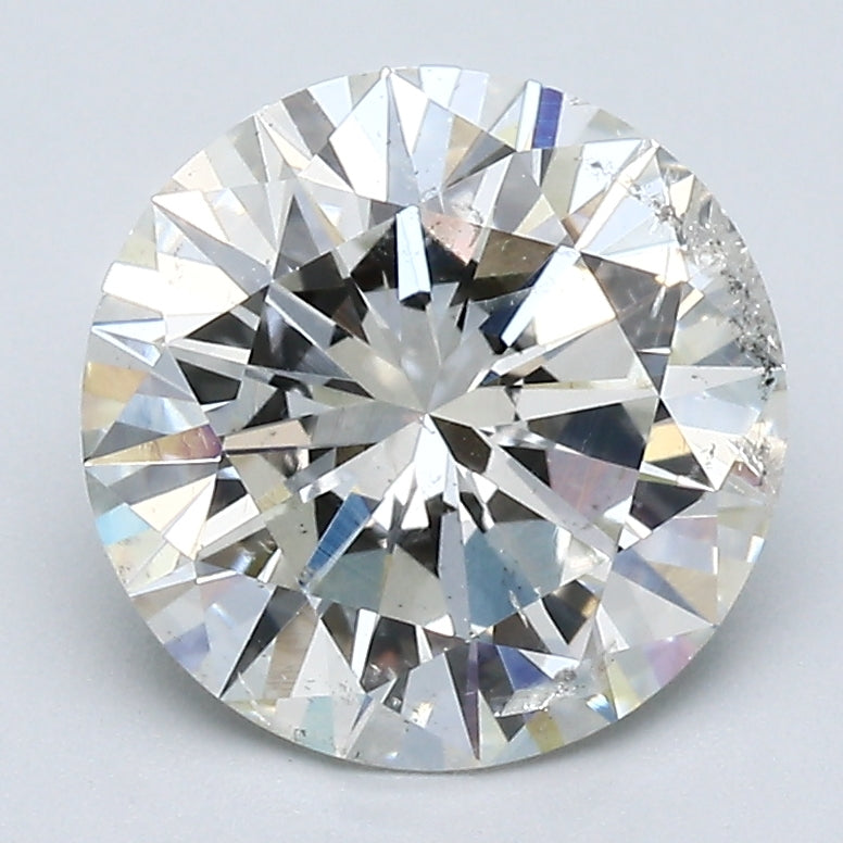 2.72 Carat Round Brilliant Diamond color I Clarity I1, natural diamonds, precious stones, engagement diamonds