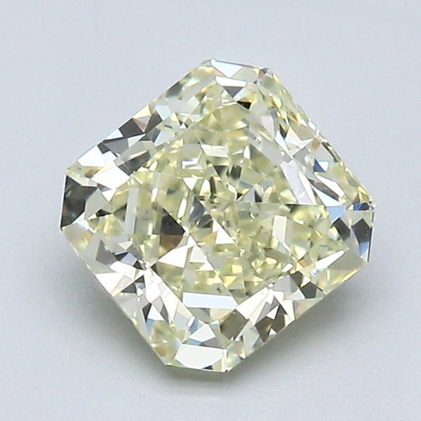 1.28 Carat Radiant Cut Natural Mined Diamond Fancy Light  Yellow Color VS2 Clarity With GIA Certificate, natural diamonds, precious stones, engagement diamonds