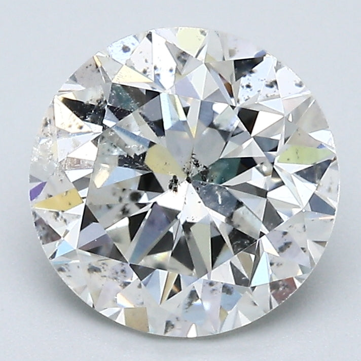 2.45 Carat Round Brilliant Natural Mined Diamond G Color I1 Clarity With GIA Certificate, natural diamonds, precious stones, engagement diamonds
