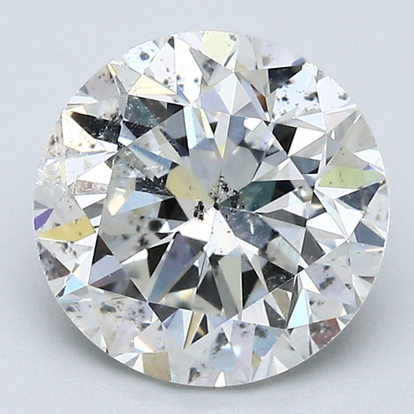 2.45 Carat Round Brilliant Natural Mined Diamond G Color I1 Clarity With GIA Certificate, natural diamonds, precious stones, engagement diamonds