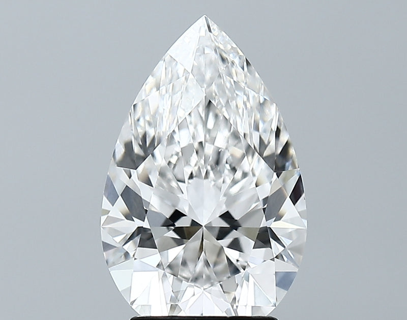 Lab-Grown 2.94 Carat Pear Shape Diamond color F Clarity VVS2 With GIA Certificate, precious stones, engagement diamonds