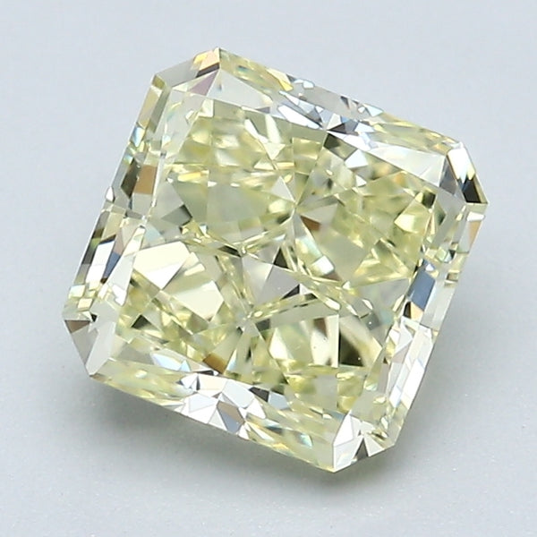 1.94 Carat Radiant Cut Natural Mined Diamond Fancy Light  Yellow Color VS1 Clarity With GIA Certificate, natural diamonds, precious stones, engagement diamonds