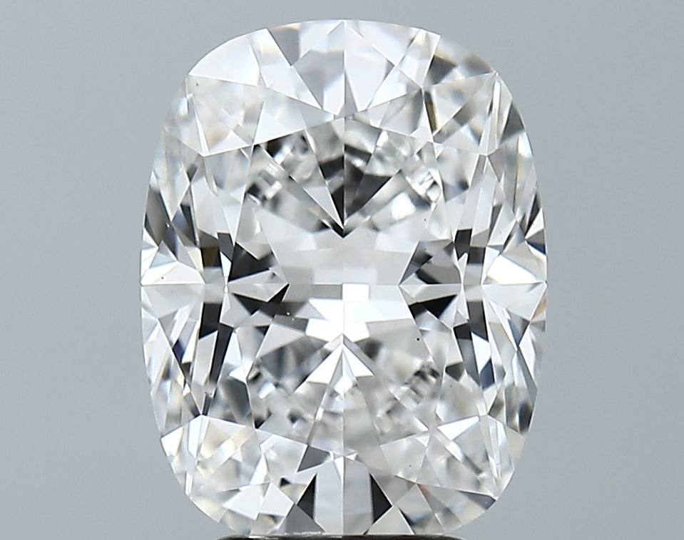 Lab-Grown 3.70 Carat Cushion Brilliant Diamond color D Clarity VS1, precious stones, engagement diamonds