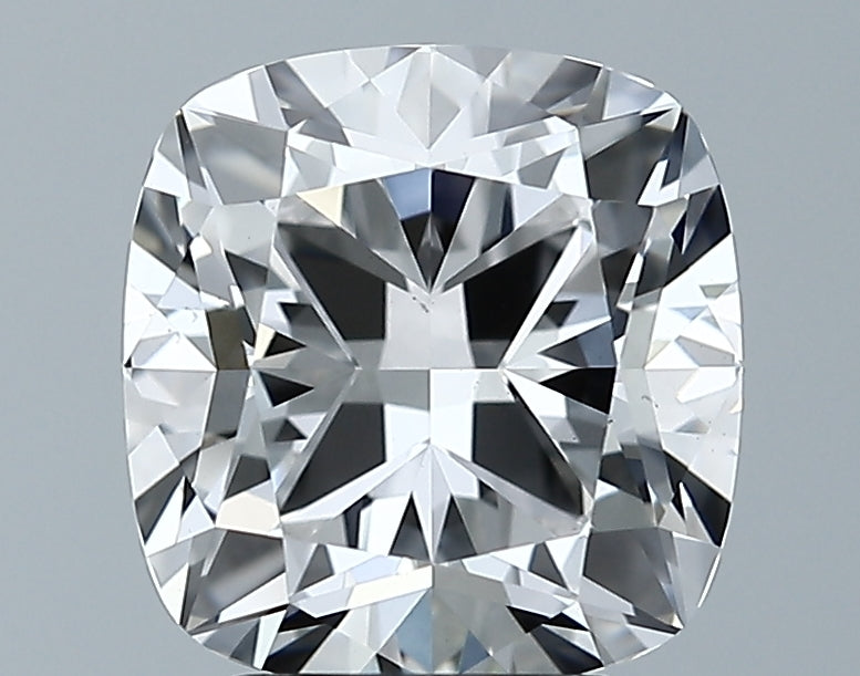 Lab-Grown 3.18 Carat Cushion Modified Brilliant Cut Diamond color E Clarity VS1 With GIA Certificate, precious stones, engagement diamonds
