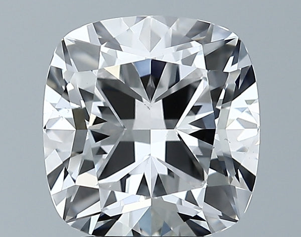 Lab-Grown 3.18 Carat Cushion Modified Brilliant Cut Diamond color E Clarity VS1 With GIA Certificate, precious stones, engagement diamonds